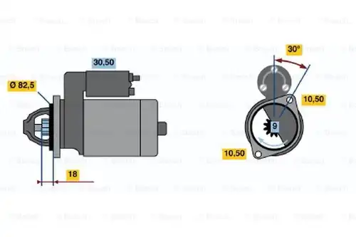 стартер BOSCH 0 986 014 620