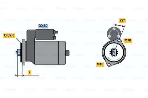 стартер BOSCH 0 986 014 761