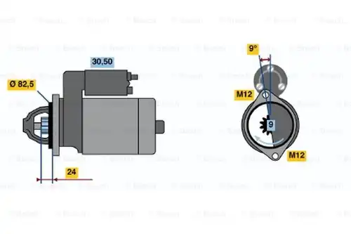 стартер BOSCH 0 986 015 540