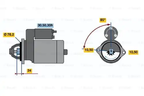 стартер BOSCH 0 986 017 160