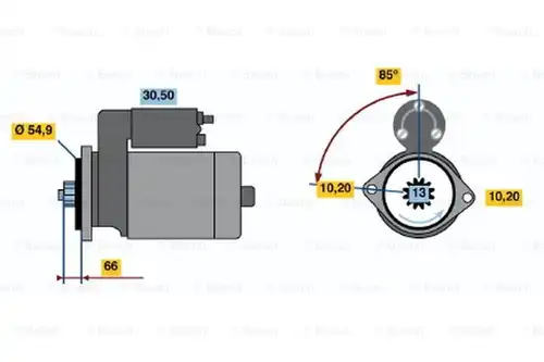 стартер BOSCH 0 986 017 641