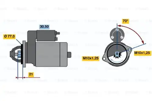 стартер BOSCH 0 986 017 691