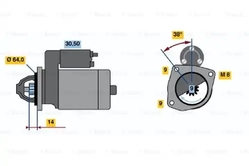 стартер BOSCH 0 986 017 781