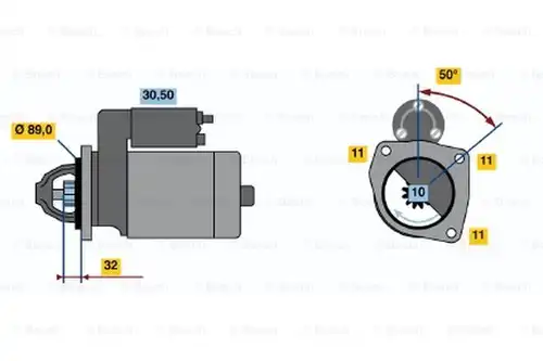 стартер BOSCH 0 986 018 240