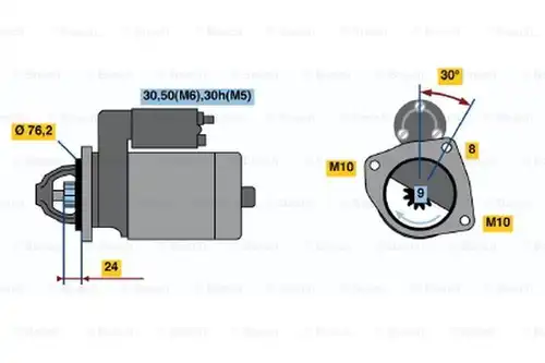 стартер BOSCH 0 986 018 460