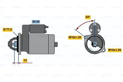 стартер BOSCH 0 986 020 391