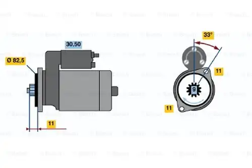 стартер BOSCH 0 986 020 711