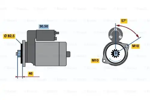 стартер BOSCH 0 986 020 811