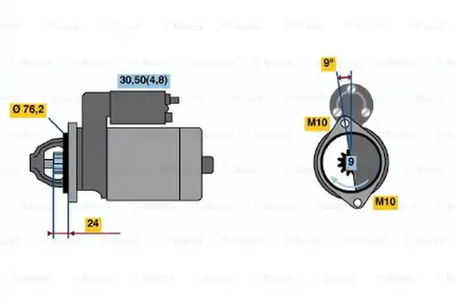 стартер BOSCH 0 986 021 510