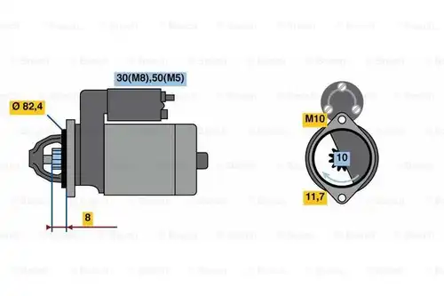 стартер BOSCH 0 986 022 970