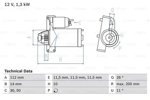 стартер BOSCH 0 986 023 480