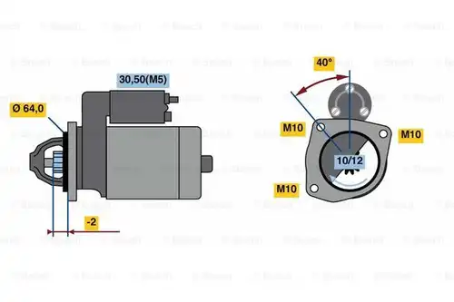 стартер BOSCH 0 986 023 500