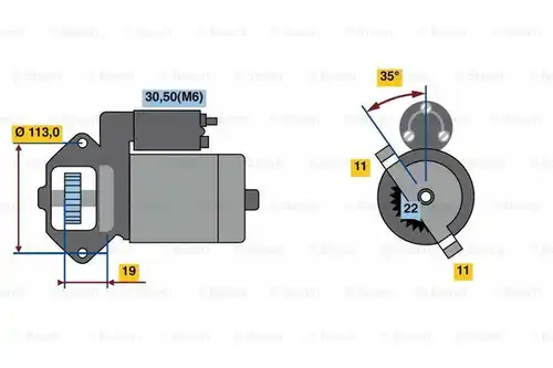 стартер BOSCH 0 986 023 760