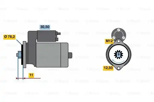 стартер BOSCH 0 986 024 110