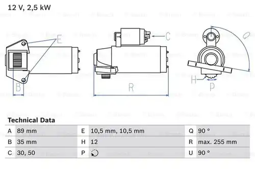 стартер BOSCH 0 986 025 200