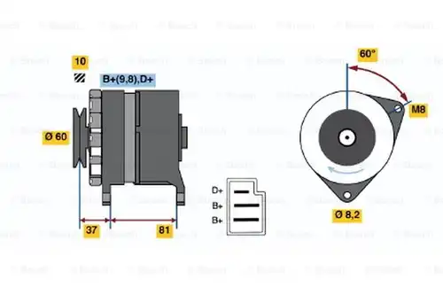 генератор BOSCH 0 986 030 780