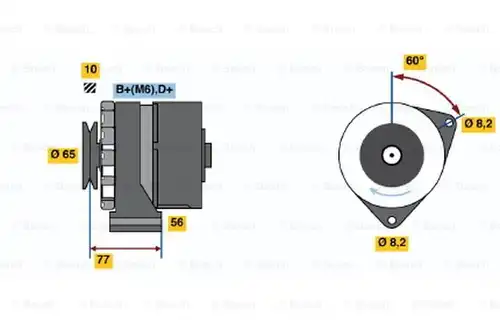 генератор BOSCH 0 986 030 850