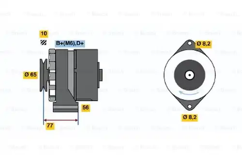 генератор BOSCH 0 986 030 870