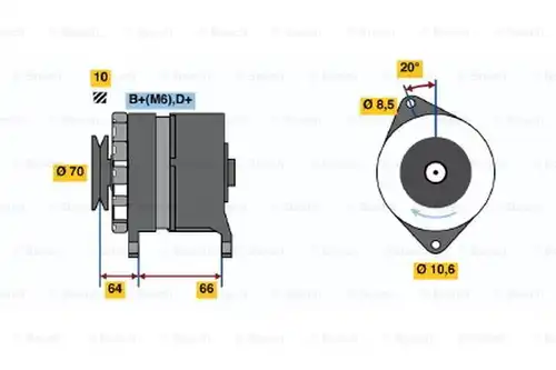 генератор BOSCH 0 986 030 990