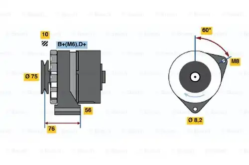 генератор BOSCH 0 986 031 360