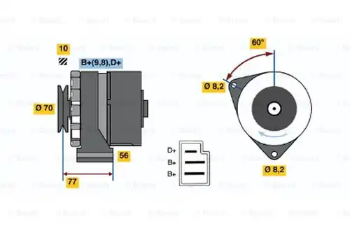 генератор BOSCH 0 986 031 390