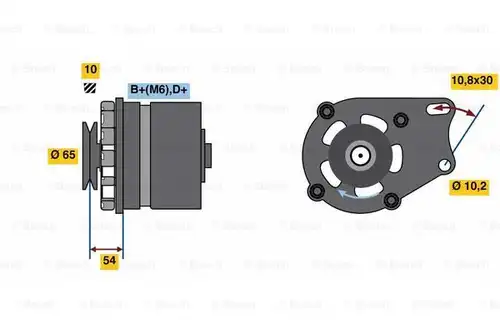 генератор BOSCH 0 986 032 340