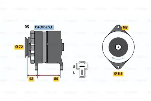 генератор BOSCH 0 986 032 671
