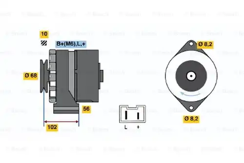 генератор BOSCH 0 986 032 740