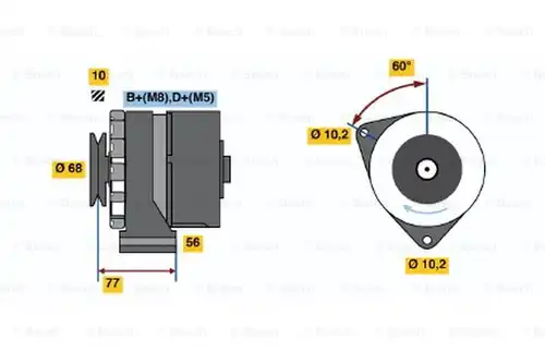 генератор BOSCH 0 986 033 140