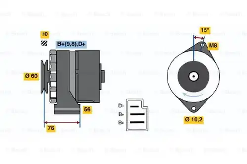 генератор BOSCH 0 986 033 260