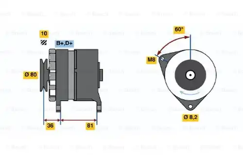 генератор BOSCH 0 986 033 310