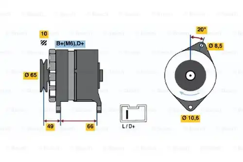 генератор BOSCH 0 986 033 980