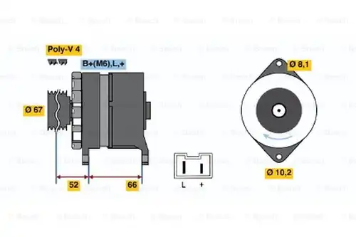 генератор BOSCH 0 986 034 000