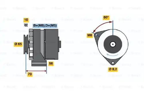 генератор BOSCH 0 986 034 130