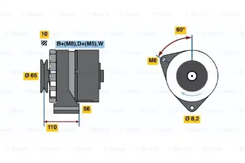 генератор BOSCH 0 986 034 240