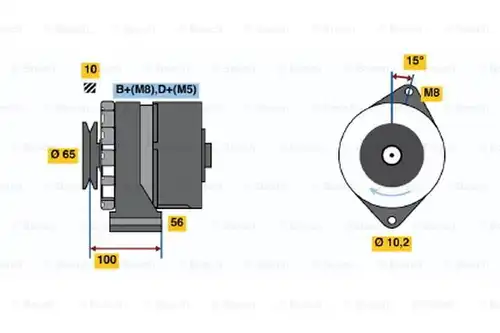 генератор BOSCH 0 986 034 250