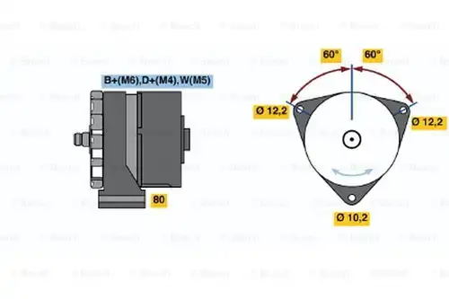 генератор BOSCH 0 986 034 270