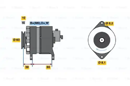 генератор BOSCH 0 986 034 450