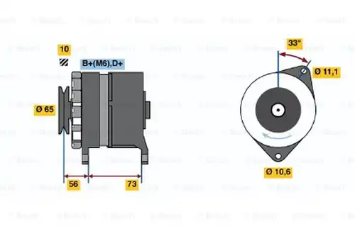 генератор BOSCH 0 986 034 480