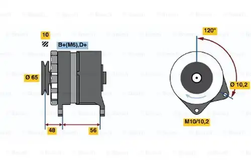 генератор BOSCH 0 986 034 490