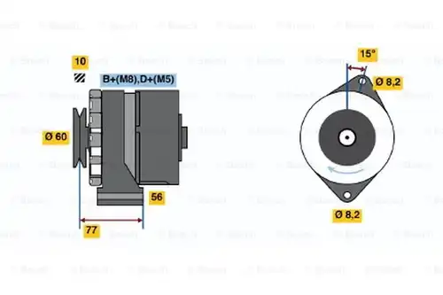 генератор BOSCH 0 986 034 550