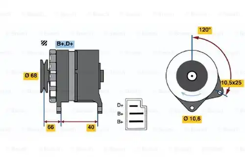 генератор BOSCH 0 986 034 630