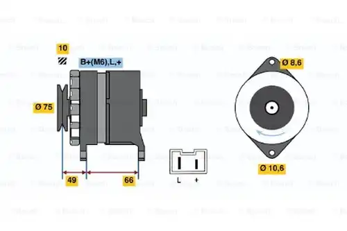 генератор BOSCH 0 986 034 851