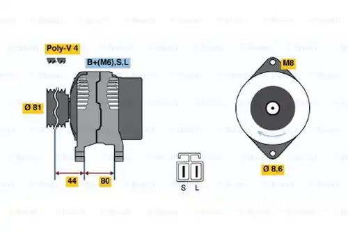 генератор BOSCH 0 986 035 321