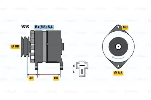 генератор BOSCH 0 986 035 431