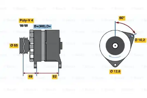 генератор BOSCH 0 986 035 720