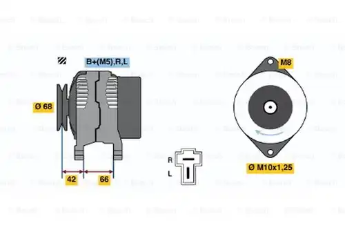 генератор BOSCH 0 986 035 851