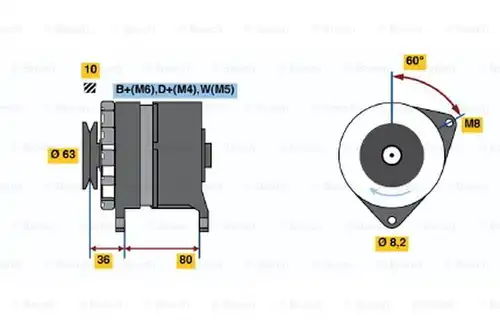 генератор BOSCH 0 986 036 041