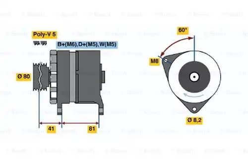 генератор BOSCH 0 986 036 100