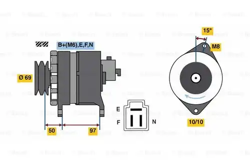 генератор BOSCH 0 986 036 311